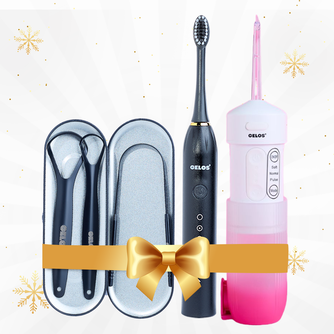 3 in 1 Tongue Scraper + Electric Toothbrush + Water Flosser