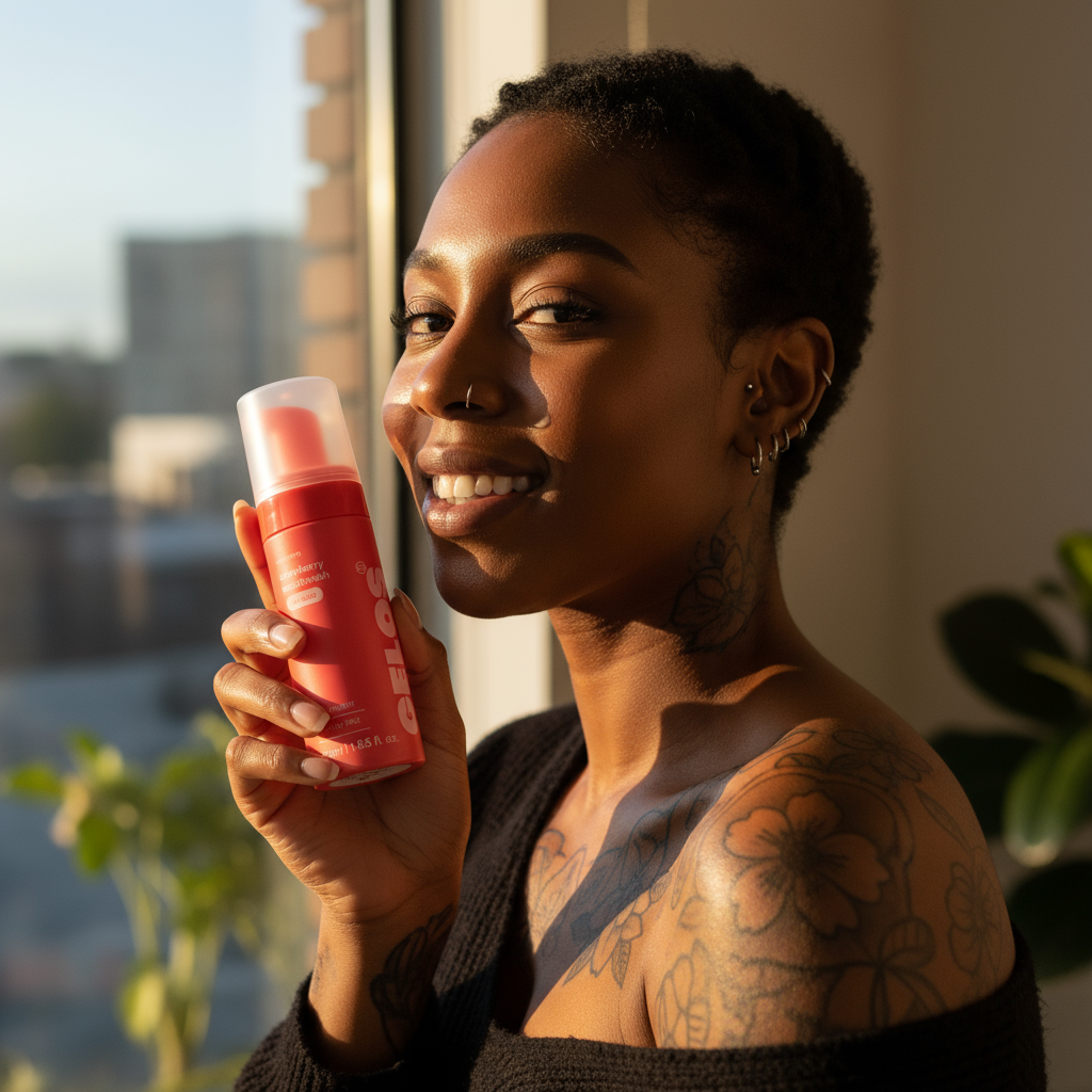Strawberry Mouthwash Sunlit Portrait